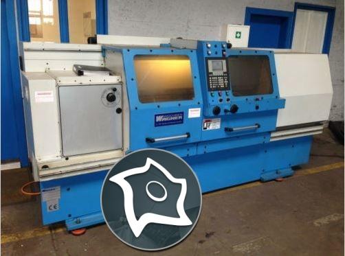 Токарный цикличный станок с ЧПУ Wagner WDE 400x1500