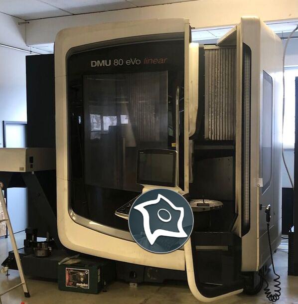 5-осьовий вертикально-фрезерний обробний центр DMG MORI DMU 80 eVo Linear-ID16636