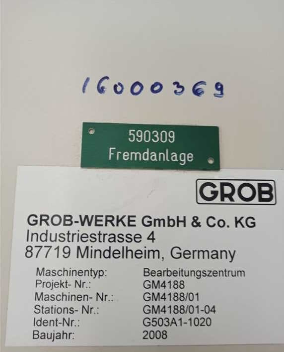 5-осевой горизонтальный обрабатывающий центр GROB G500-ID17462