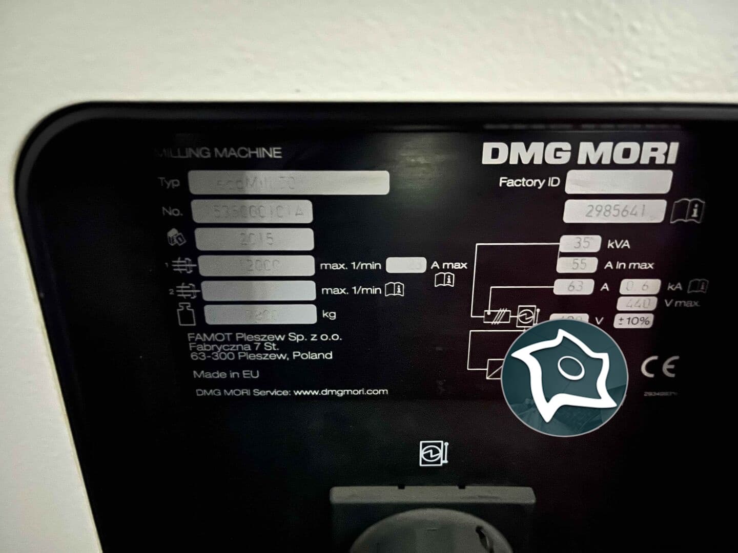 5-осевой фрезерный станок с ЧПУ DMG MORI ecoMill 70-ID16979