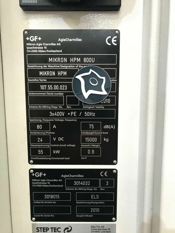 5-осевой обрабатывающий центр с ЧПУ Mikron HPM 800 U-ID13885