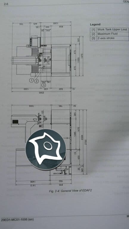Электроэрозионный копировально‑прошивной станок с ЧПУ Makino EDAF 2-ID15629