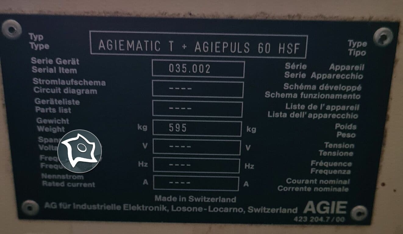 Электроэрозионный прошивной станок с ЧПУ Agie Agietron Integral 2-ID15938