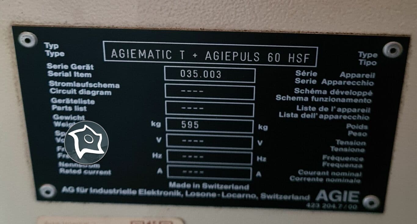 Электроэрозионный прошивной станок с ЧПУ Agie Agietron Integral 2-ID15938