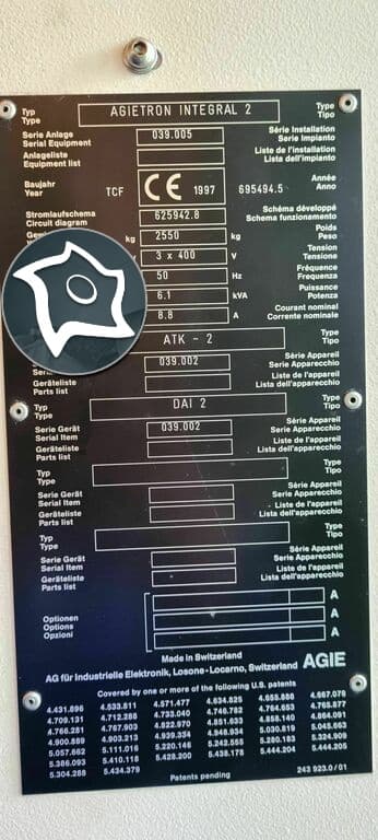 Электроэрозионный прошивной станок с ЧПУ Agie Agietron Integral 2-ID16264