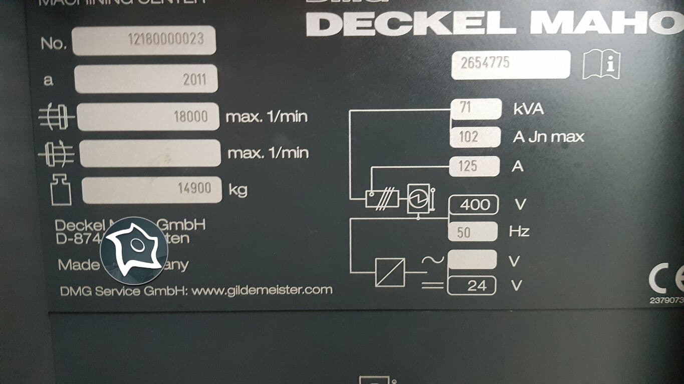 Горизонтально-фрезерный обрабатывающий центр с ЧПУ DMG MORI DMC 75 H-ID12561