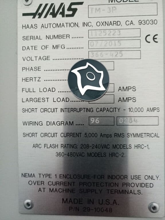 Вертикально-фрезерный обрабатывающий центр с ЧПУ HAAS TM 3P-ID14438