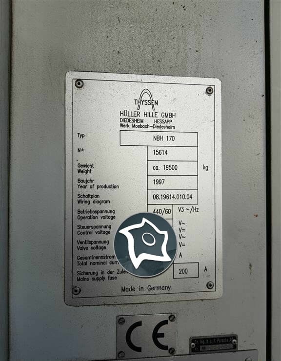 Горизонтально-фрезерный станок с ЧПУ HÜLLER-HILLE NBH 170-ID16071
