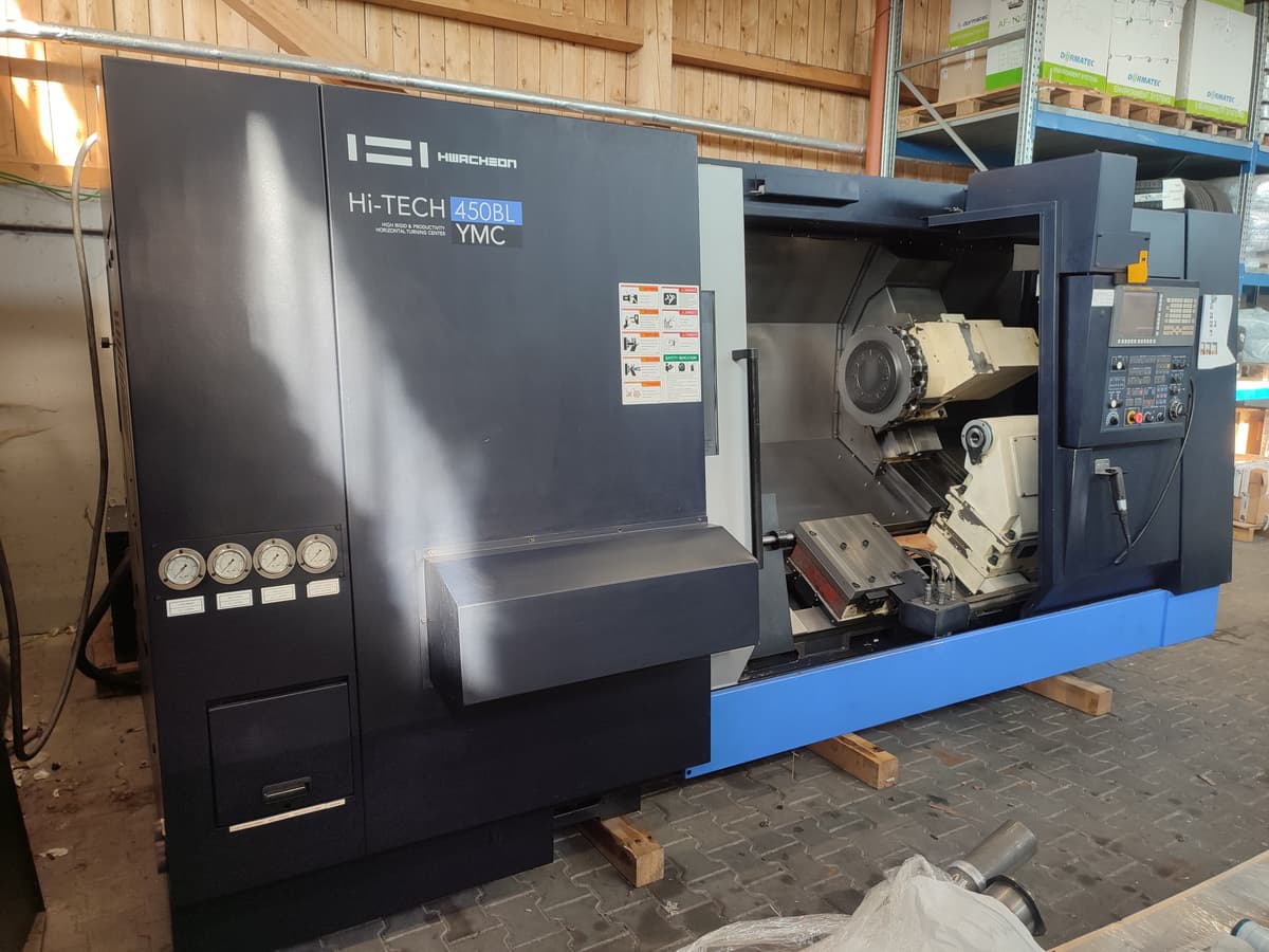 Горизонтальный токарно-фрезерный центр с ЧПУ HWACHEON HI-TECH 450 BL YMC-ID17139