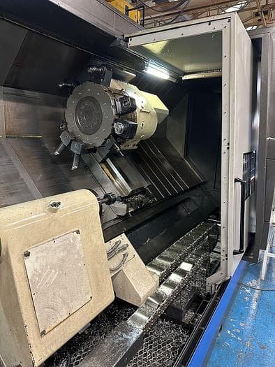 Горизонтальный токарно-фрезерный обрабатывающий центр с ЧПУ 2014 HWACHEON Hi-TECH 850L YMC-ID17135