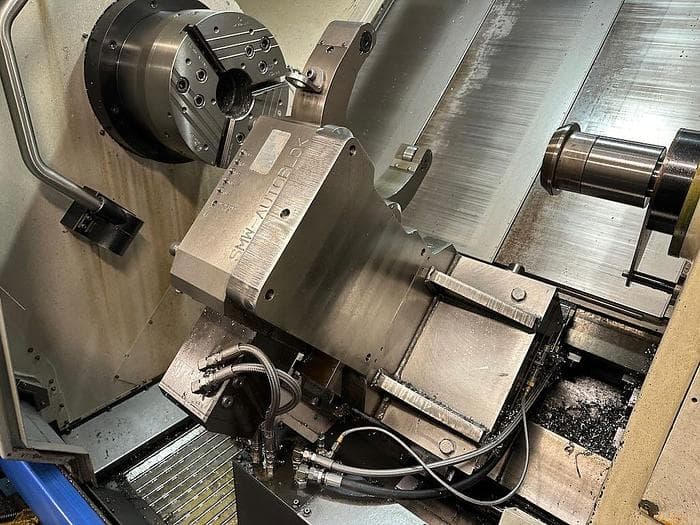 Горизонтальный токарно-фрезерный обрабатывающий центр с ЧПУ 2014 HWACHEON Hi-TECH 850L YMC-ID17135