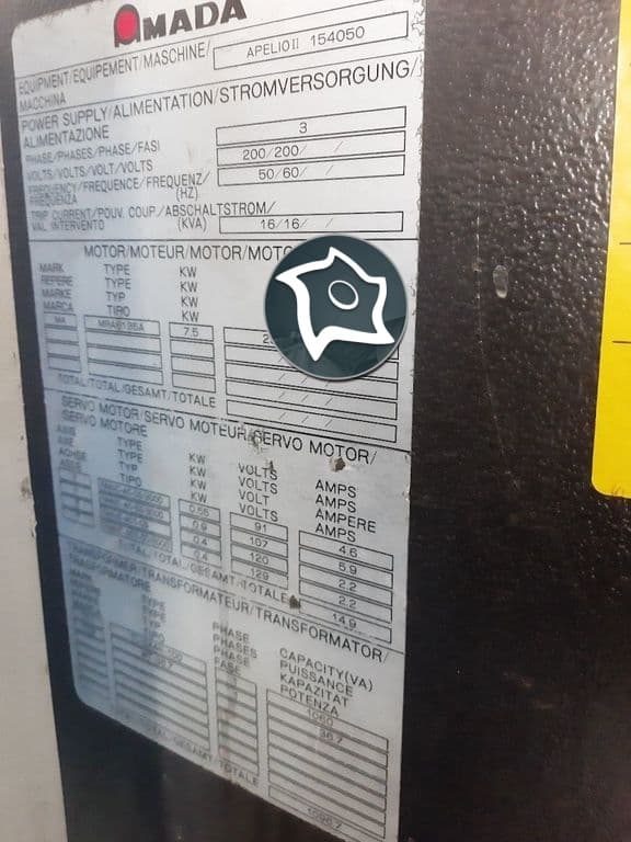 Комбинированный пробивной пресс с лазером Amada Apelio II 245-ID14529