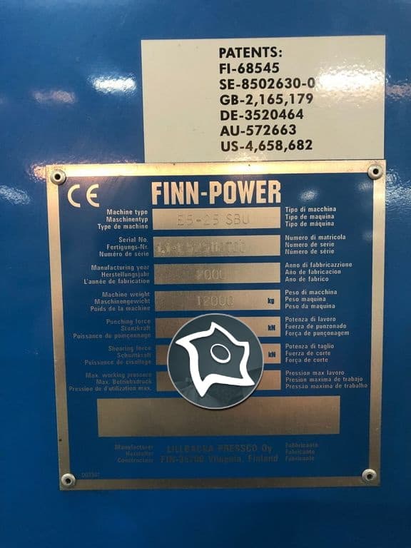 Координатно-пробивной пресс с ЧПУ FINN POWER E5 Evolution-ID15043