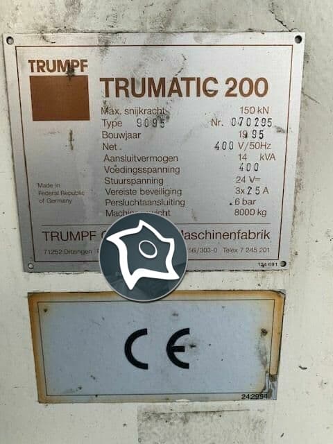 Координатно-пробивной пресс с ЧПУ TRUMPF TC 200-ID14714