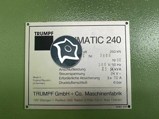 Координатно-пробивной пресс с ЧПУ TRUMPF TC 240 R-ID13483