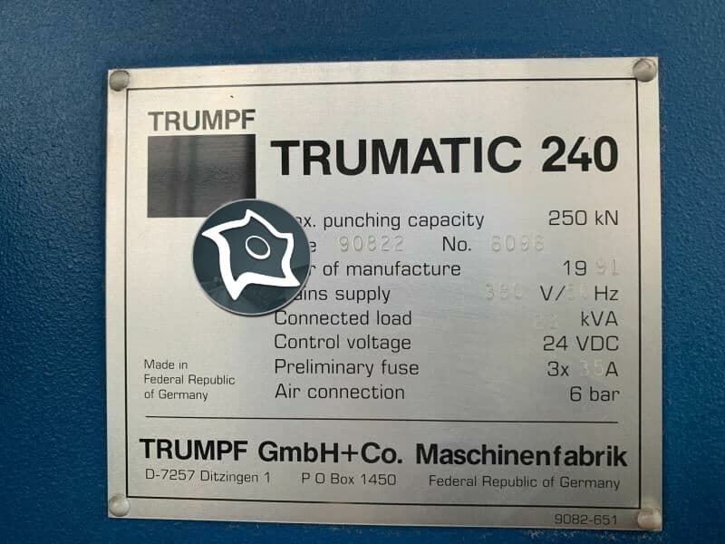 Координатно-пробивной пресс с ЧПУ TRUMPF TC 240 R-ID16141