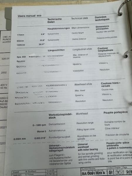 Круглошлифовальный станок с ЧПУ STUDER ECO 650-ID16997