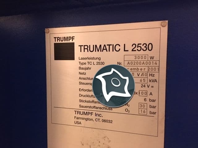 Лазерная резка с ЧПУ TRUMPF TC L 2530 3KW-ID14758
