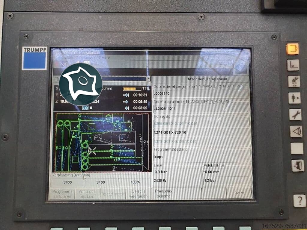 Лазерная резка с ЧПУ TRUMPF TruLaser 3030-ID16887