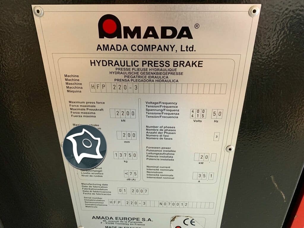 Листогибочный гидравлический пресс с ЧПУ AMADA PROMECAM HFP 220-3-ID15570