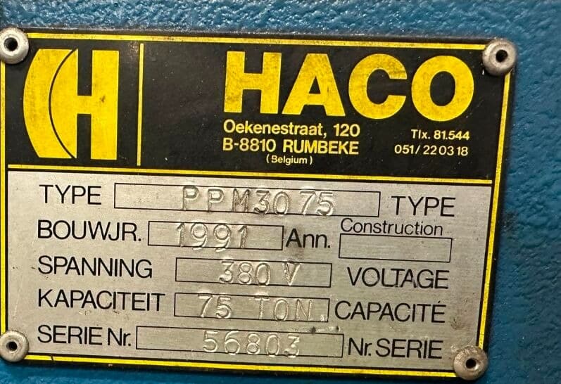 Листогибочный пресс Haco-ID17410