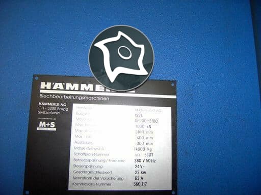 Листогибочный пресс Haemmerle AP 100-3100-ID13296