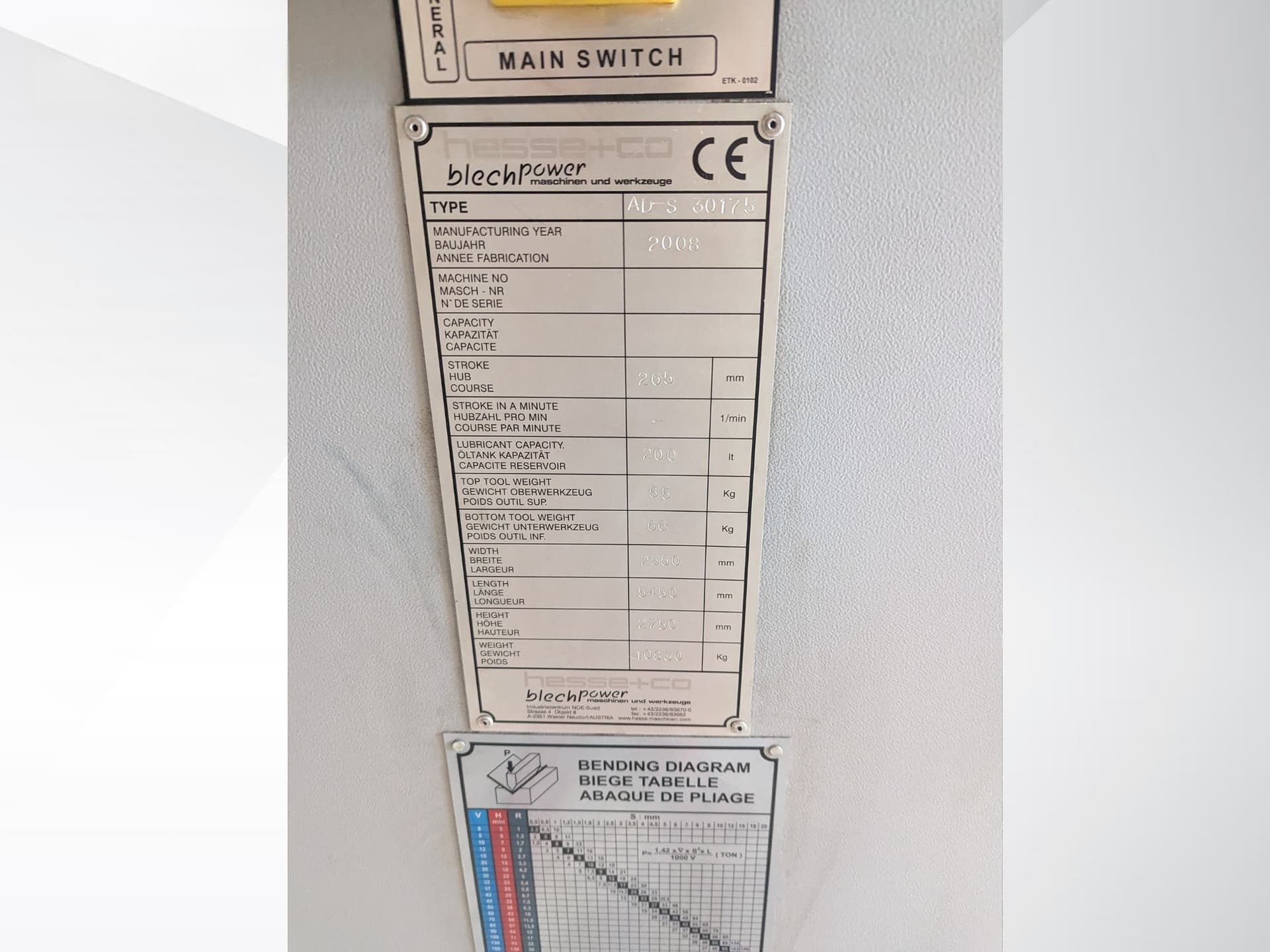 Листогибочный пресс с ЧПУ HESSE AD-S 30175-ID17570