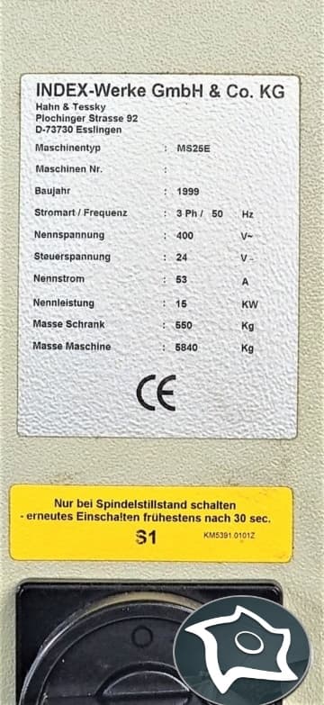 Многошпиндельный токарный станок с ЧПУ INDEX MS 25 E-ID15184