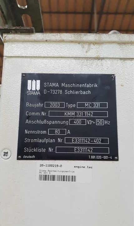 Обрабатывающий центр STAMA MC331 / Single-ID17590