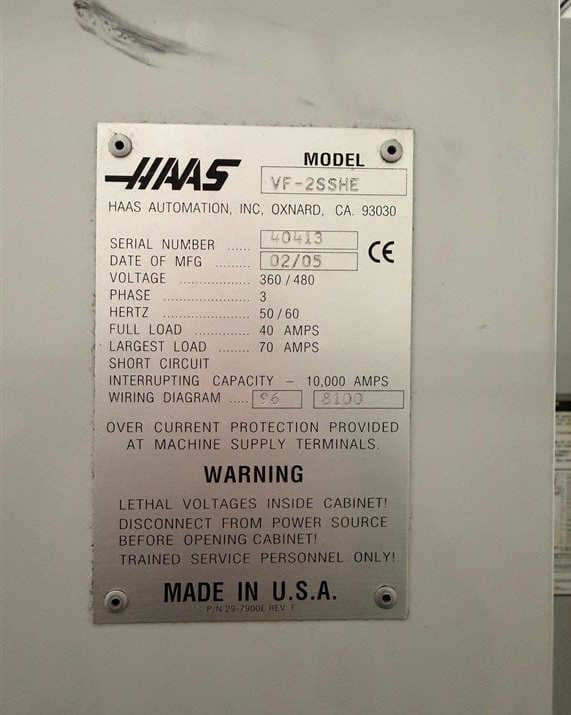 Обрабатывающий центр - Вертикальный HAAS VF-2SSHE-ID17737