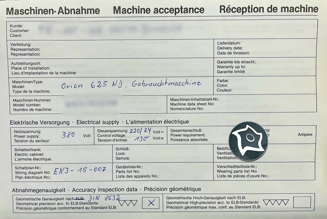 Плоскошлифовальный станок ELB Orion 625-ID16203