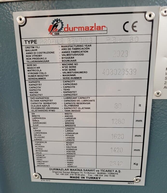 Станок для гибки кольцевых профилей HESSE BY DURMA PBH 80-ID17632