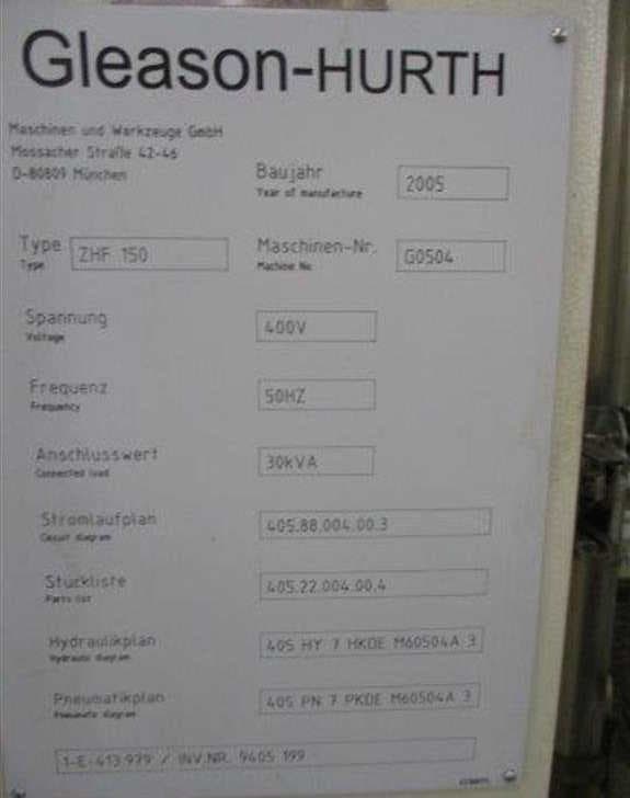 Станок для хонингования зубчатых колес GLEASON-HURTH ZHF 150-ID17615