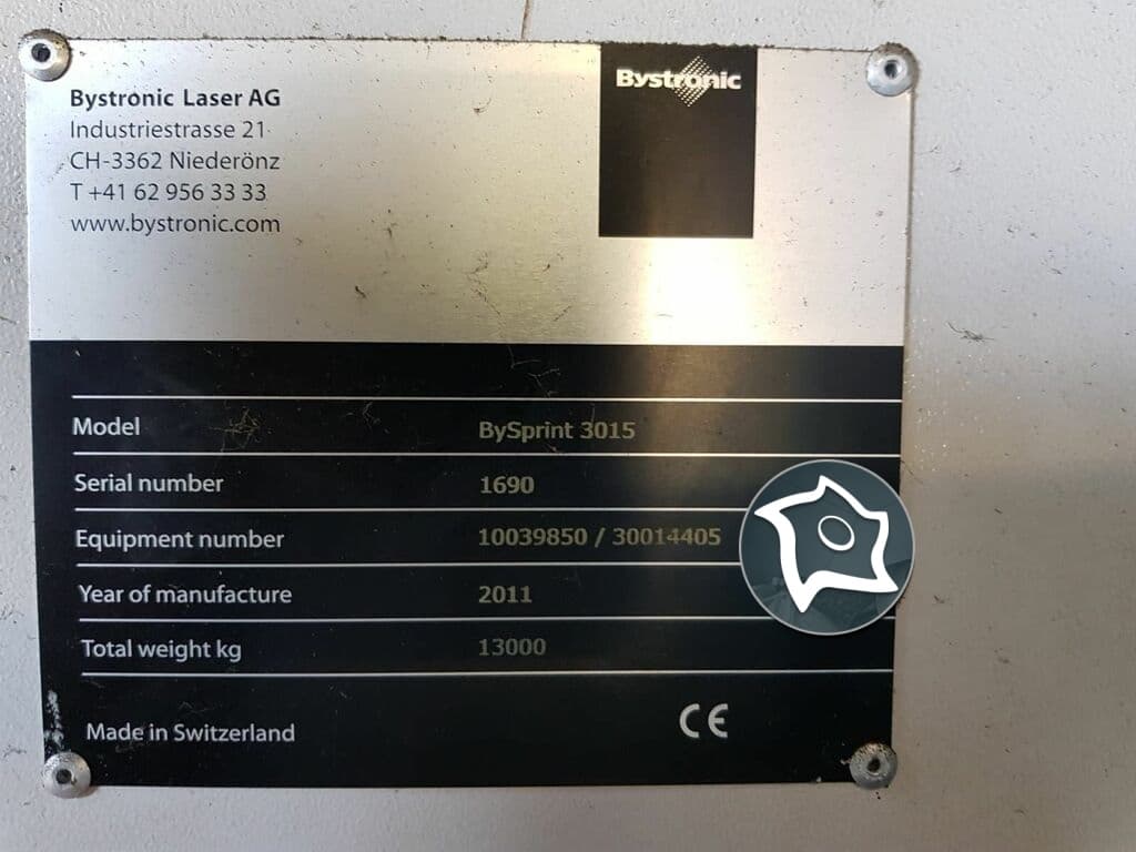 Станок для лазерной резки Bystronic BySprint 3015-ID15006