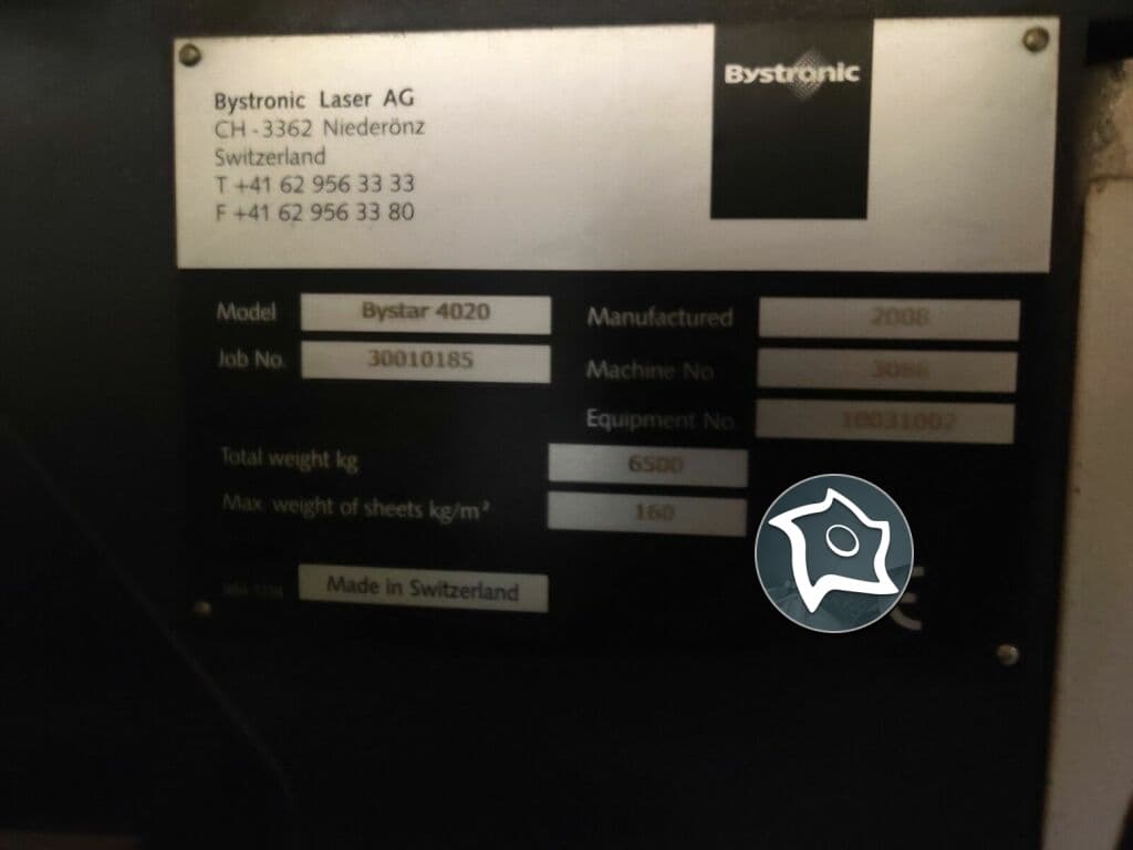 Станок для лазерной резки Bystronic ByStar 4020 6KW-ID15080