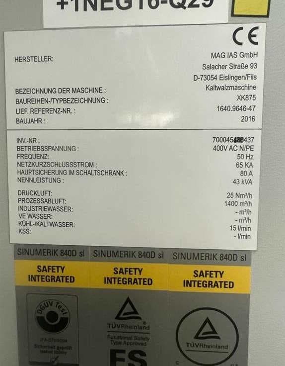 Станок холодной прокатки EXCELLO XK 875-ID17661