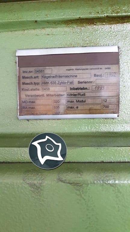 Станок конический зубофрезерный Klingelnberg AMK 635 Zyklo-Pall-ID12459