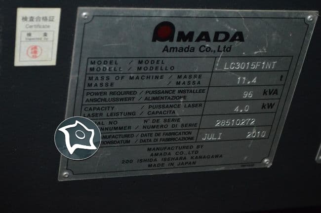 Станок лазерной резки с ЧПУ Amada LC-3015 + ASLUL 300 F1 NT-ID13001