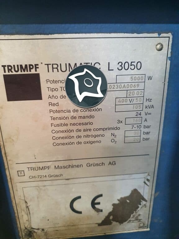 Станок лазерной резки TRUMPF L 3050-ID15969