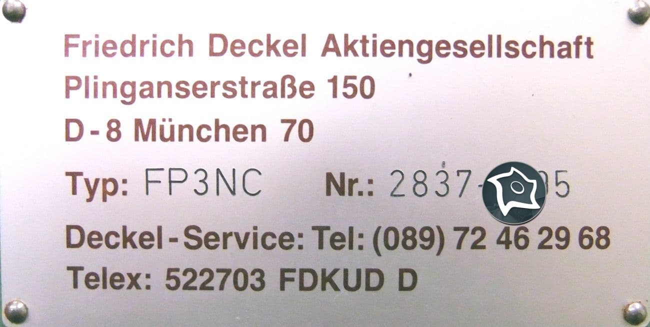 Станок универсальный фрезерный с ЧПУ Deckel FP 3 NC-ID13388