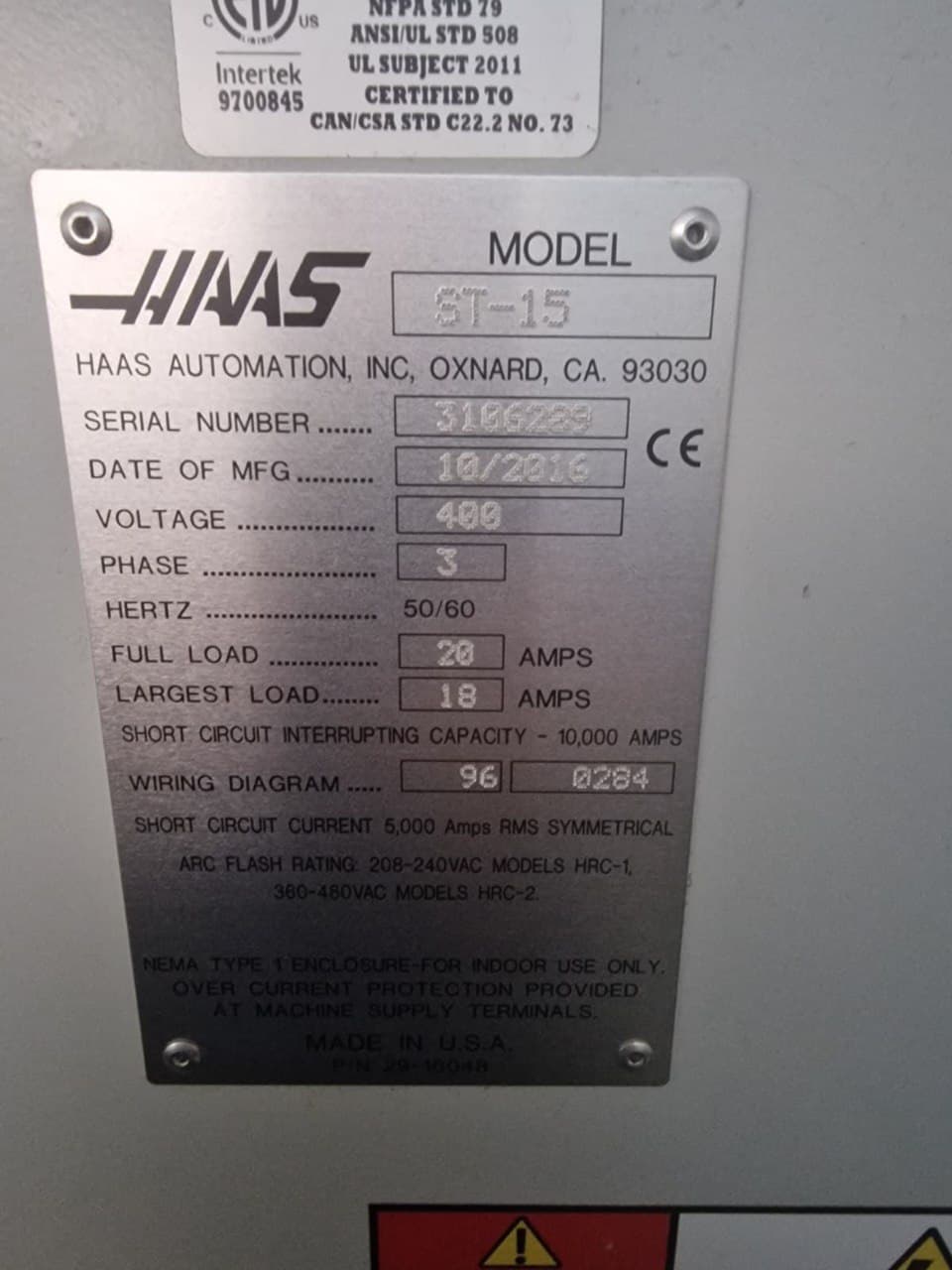 Токарний центр з ЧПУ HAAS ST-15-ID17889