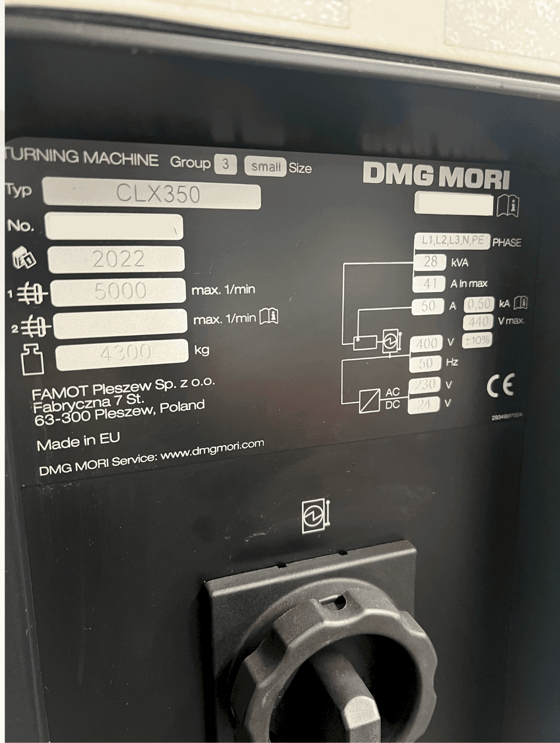 Токарно-фрезерный обрабатывающий центр с ЧПУ DMG MORI CLX 350 V4-ID17028