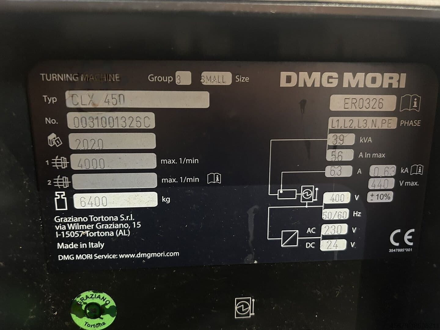 Токарно-фрезерный обрабатывающий центр с ЧПУ DMG MORI CLX 450 V4-ID17027