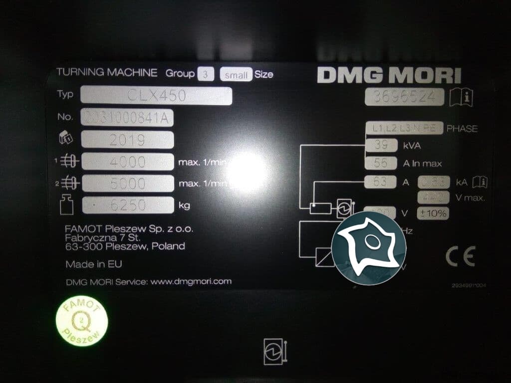 Токарно-фрезерный станок c ЧПУ DMG MORI CLX 450-ID16794