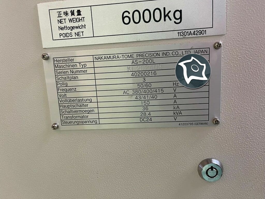 Токарно-фрезерный станок c ЧПУ Nakamura-Tome AS-200-ID16453