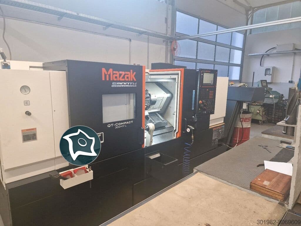 Токарно-фрезерный станок c осью Y и ЧПУ Mazak QT-COMPACT 300 MY L-ID16966