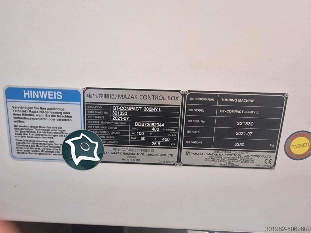 Токарно-фрезерный станок c осью Y и ЧПУ Mazak QT-COMPACT 300 MY L-ID16966