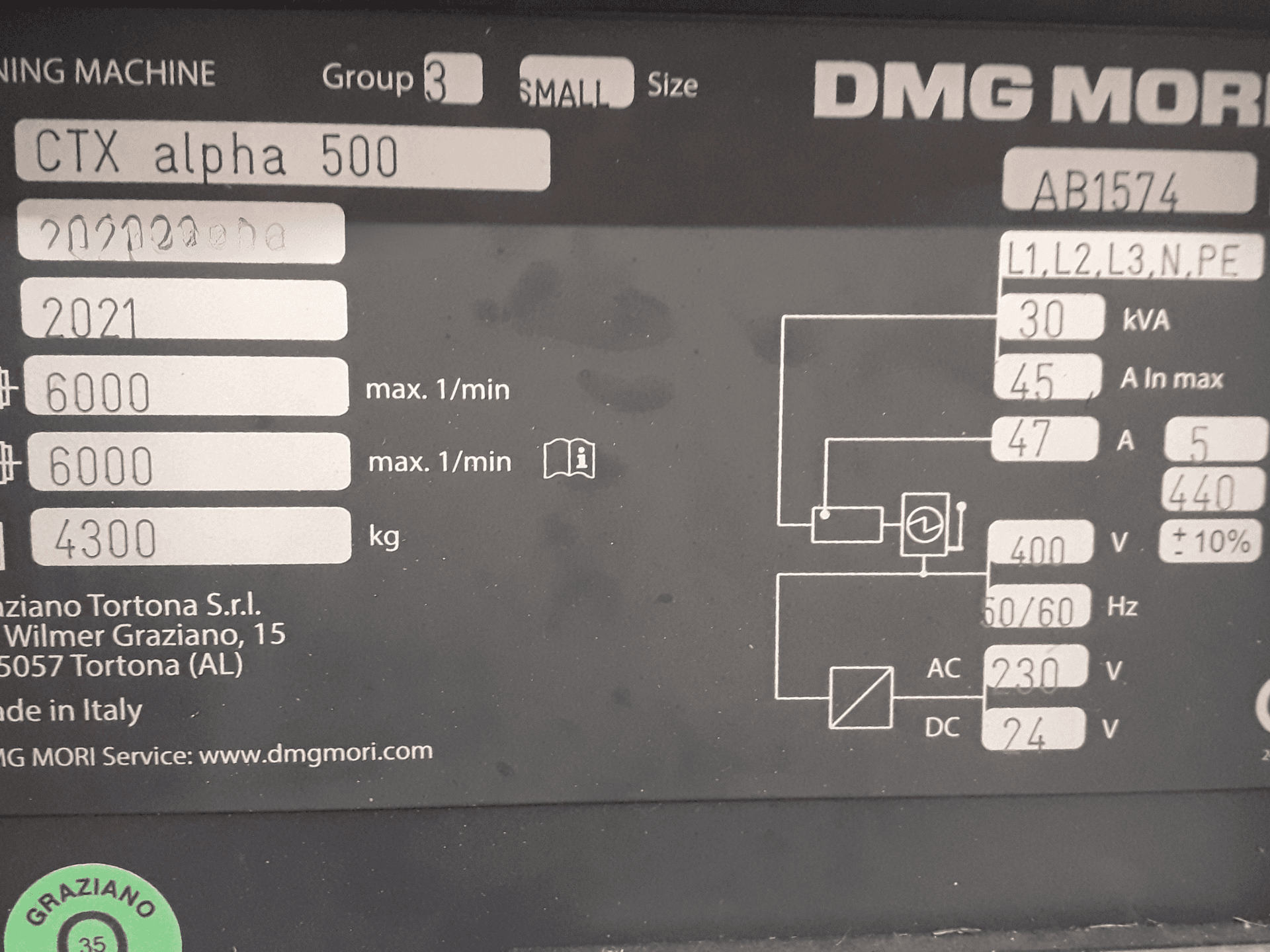 Токарно-фрезерный станок с ЧПУ DMG MORI CTX Alpha 500 V6-ID17046