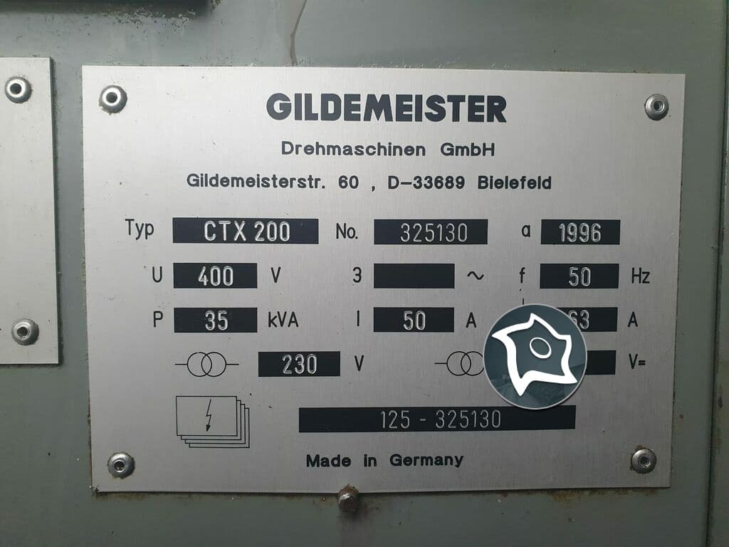 Токарный станок с ЧПУ и противошпинделем Gildemeister CTX 200-ID16073