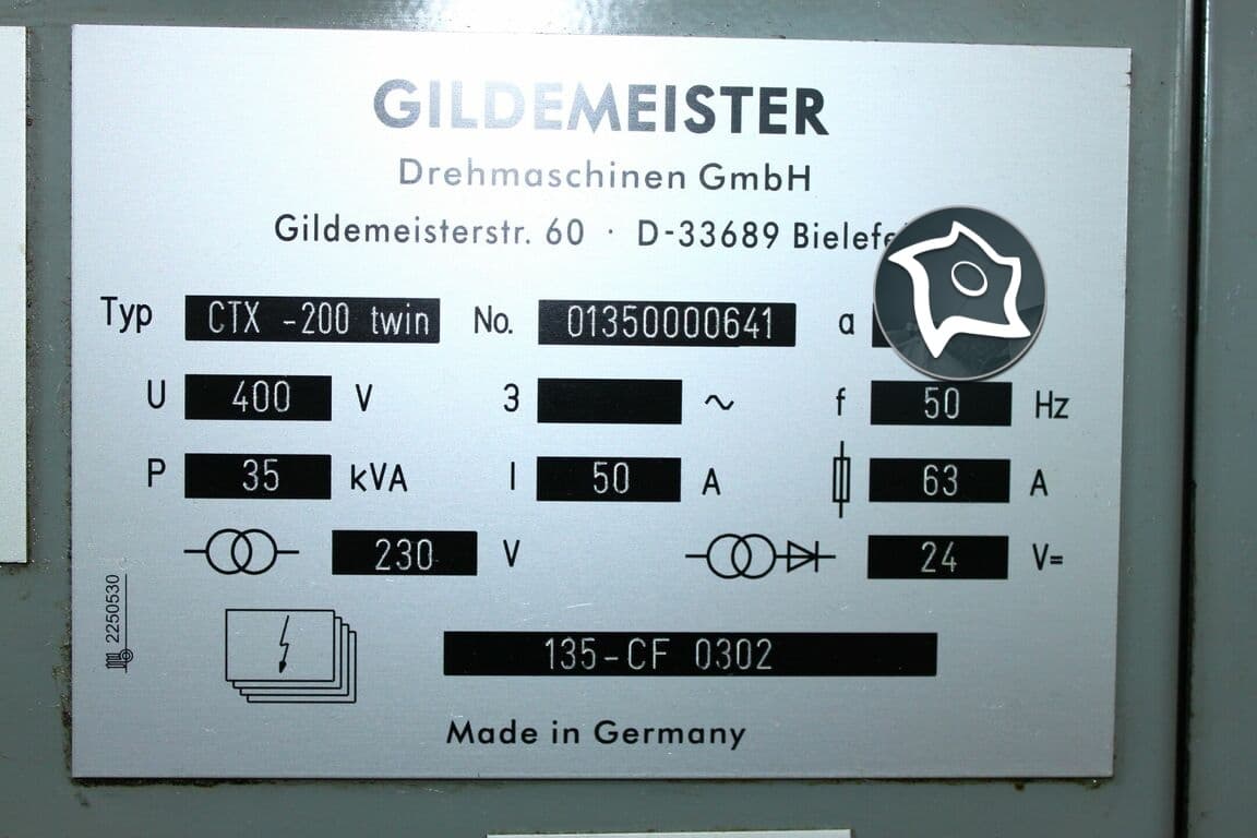 Токарно-фрезерный станок с ЧПУ GILDEMEISTER CTX 200 Twin-ID15383